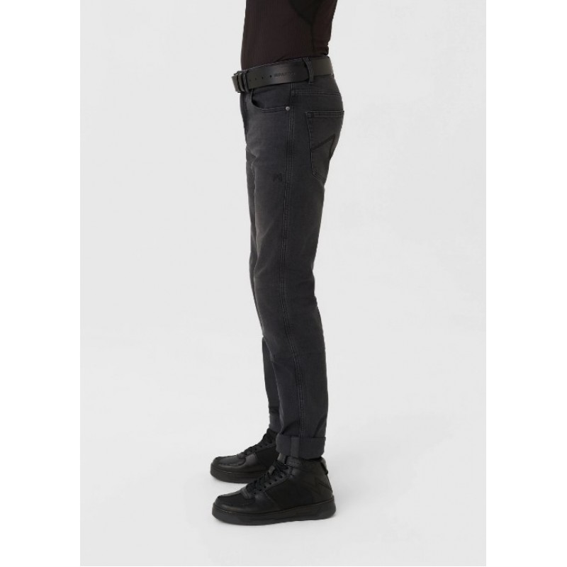 Мото дънки PANDO MOTO ROBBY BLACK - Slim-fit Cordura®