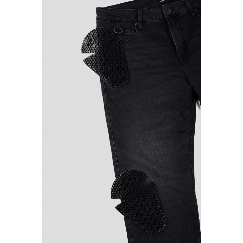 Мото дънки PANDO MOTO ROBBY BLACK - Slim-fit Cordura®