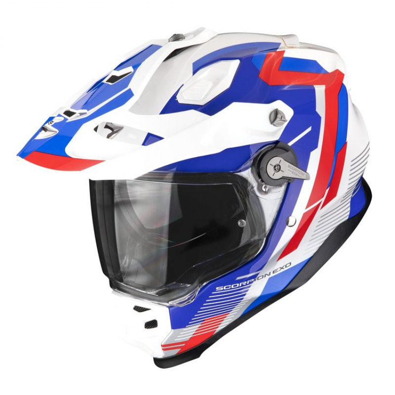 Каска SCORPION ADF-9000 AIR PATROL White-Blue-Red
