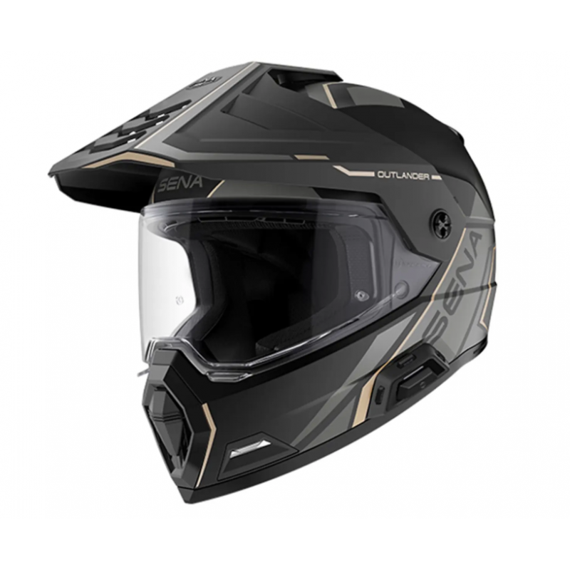 Каска SENA Outlander Flat Black