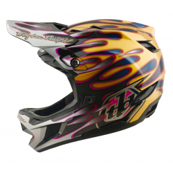 Вело каска Troy Lee Designs D4 Carbon MIPS Overspray Gold / Black