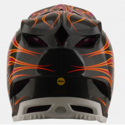 Вело каска Troy Lee Designs D4 Carbon Helmet MIPS Torched Carbon / Magenta