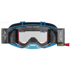 Мотокрос очила ALPINESTARS SUPERTECH FIRMA ROLL OFF BLU/SIL/CLR