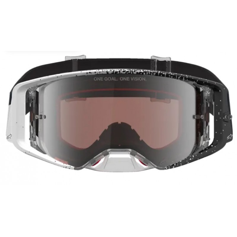 Мотокрос очила ALPINESTARS SUPERTECH HITEN WHT BLACK MIRROR-SILVER