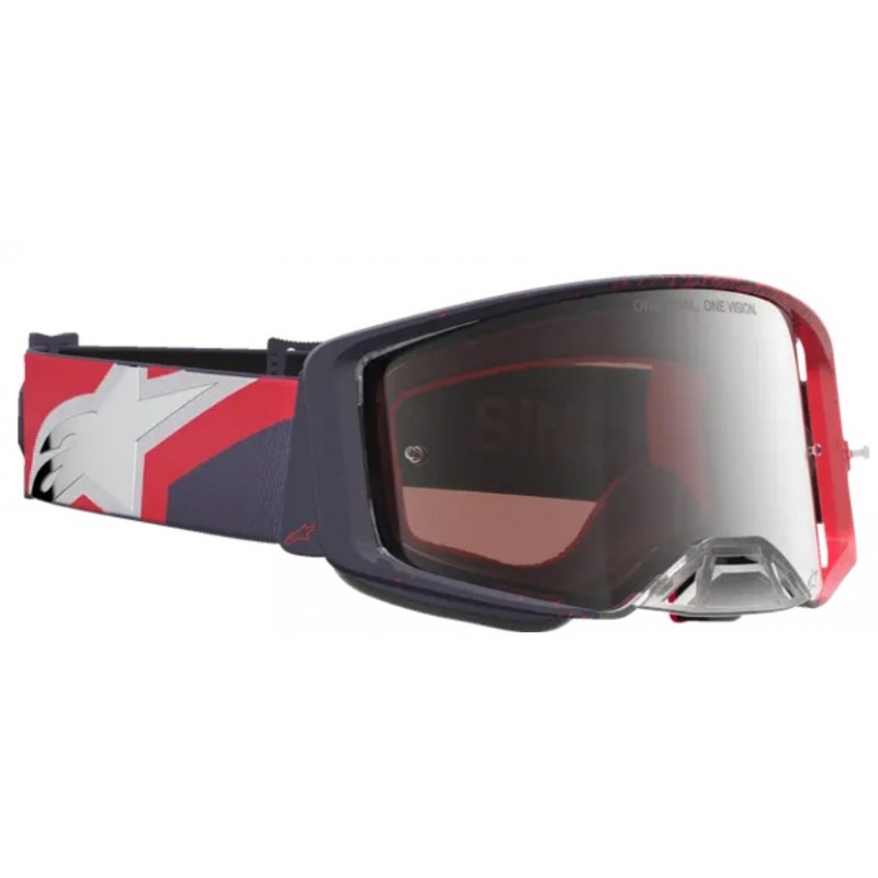Мотокрос очила ALPINESTARS SUPERTECH HITEN BLK RED MIR MIRROR-SILVER