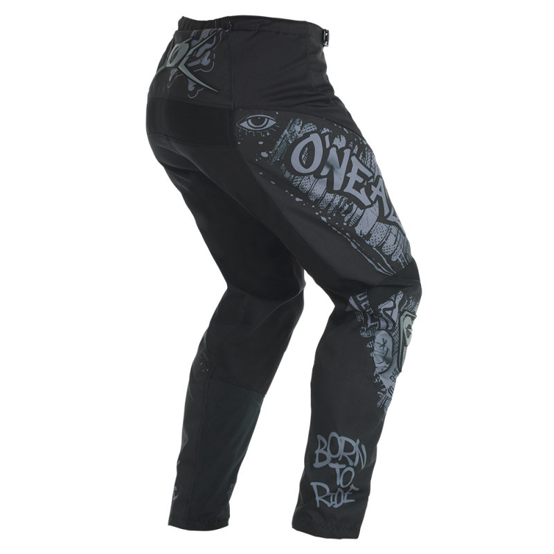 Детски мотокрос брич O'NEAL ELEMENT RANCID BLACK/GRAY V.27
