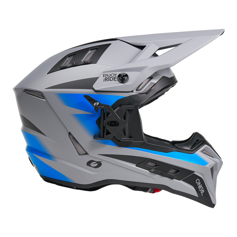 Ендуро каска O'NEAL EX-SRS MAGMA GRAY/BLUE V.27