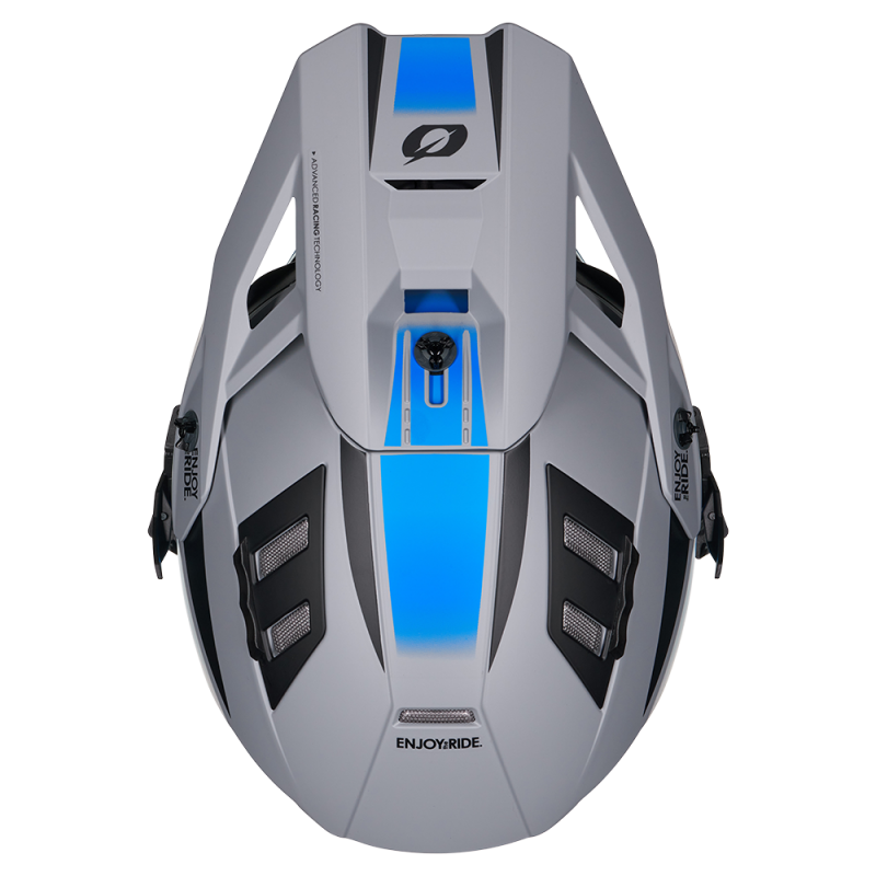 Ендуро каска O'NEAL EX-SRS MAGMA GRAY/BLUE V.27