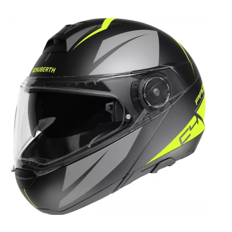 Мото каска SCHUBERTH C4 PRO MERAK BLACK/GRAY/YELLOW