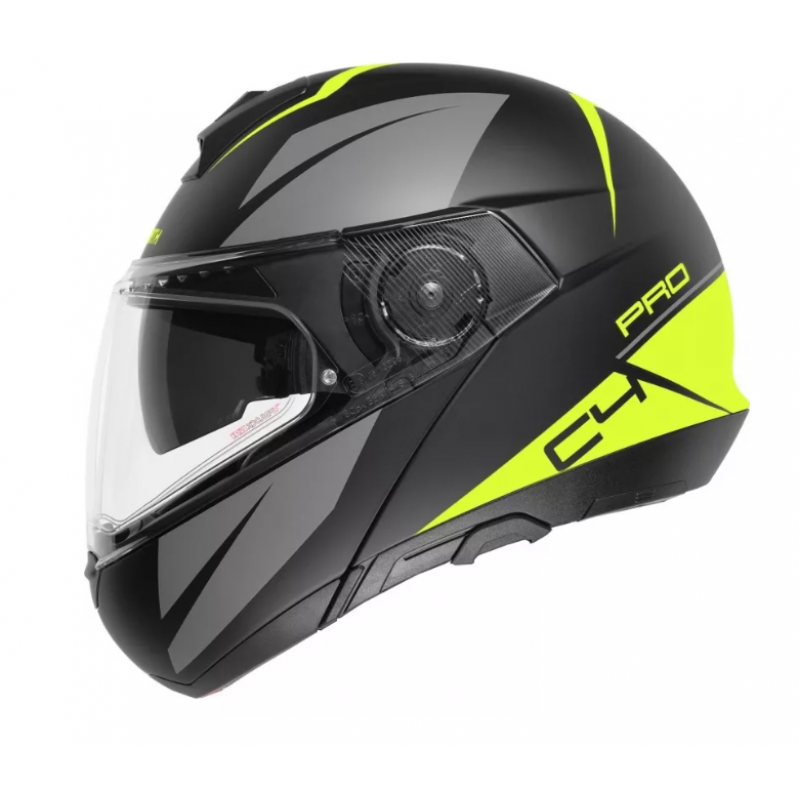 Мото каска SCHUBERTH C4 PRO MERAK BLACK/GRAY/YELLOW