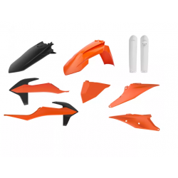 Пълен пластмасов Enduro кит Polisport за KTM EXC/ EXC-F/XC-W/ XCF-W-2020-23 Orange/Black/White