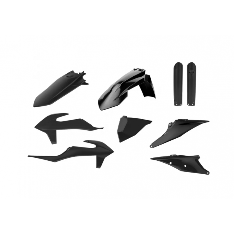 Пълен пластмасов Enduro кит Polisport за KTM EXC/ EXC-F/XC-W/ XCF-W-2020-23 Black