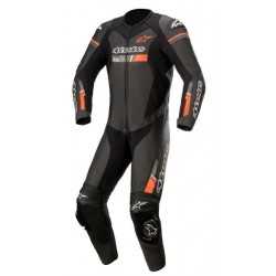 Кожен мото екип ALPINESTARS GP FORCE CHASER V2 1PC BLACK/FLUO RED