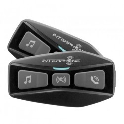 Интерком За Каска Interphone Bluetooth Хедсет Пакет Ucom4 - До 1 Км. И 4 У-Ва - 2 Броя