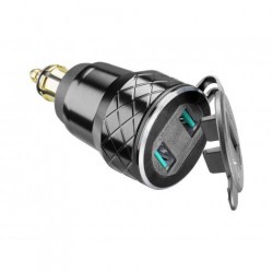 Двоен Адаптер Interphone Usb12V До 4.2А С Din Connector