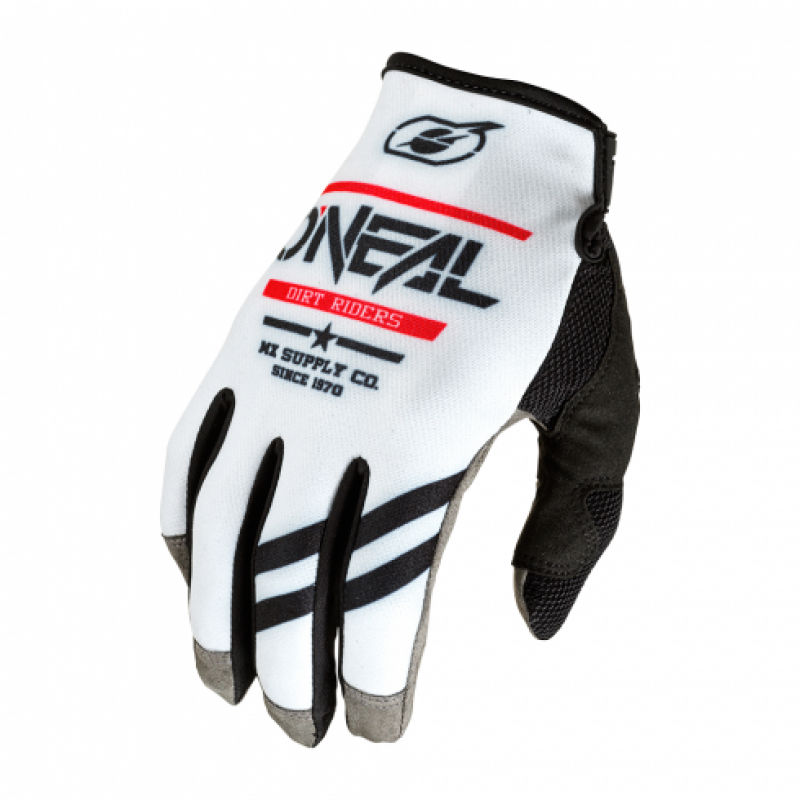 Мотокрос Ръкавици O'Neal Mayhem Squadron V.22 White/Black