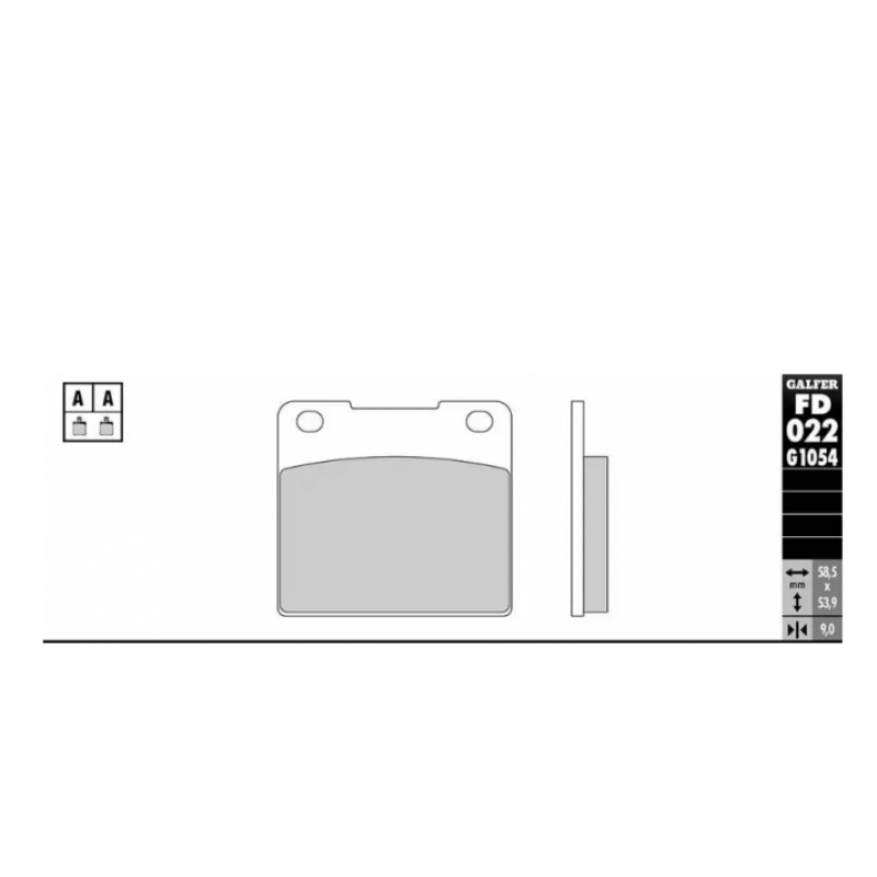 Задни мото накладки Galfer SEMI METAL FD022G1054 Suzuki