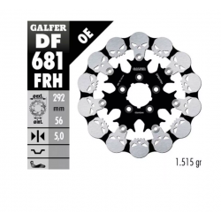 Плаващ заден спирачен диск Galfer WAVE SKULL DESIGN FLOATING 292x5mm DF681FRH