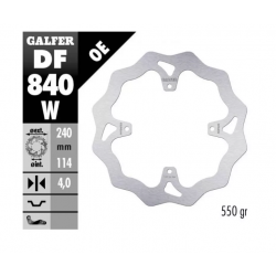 Заден спирачен диск Galfer WAVE FIXED 240x4mm DF840W