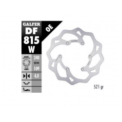 Заден спирачен диск Galfer WAVE FIXED 240x4mm DF815W