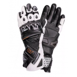 Кожени ръкавици SECA TRACKDAY BLACK/WHITE