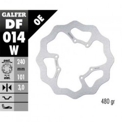 Преден Спирачен Диск Galfer Wave Fixed 240X3Mm Df014W