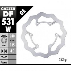 Заден Спирачен Диск Galfer Wave Fixed 240X4Mm Df531W