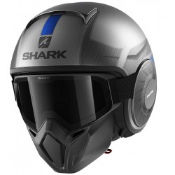 Каска SHARK STREET-DRAK TRIBUTE ANTHRACITE CHROM BLUE