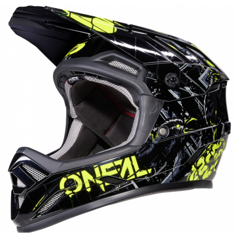 Вело Каска O'Neal Backflip Zombie Black/Neon Yellow