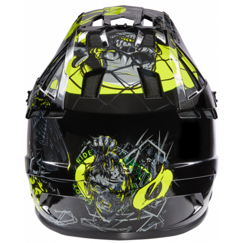 Вело Каска O'Neal Backflip Zombie Black/Neon Yellow