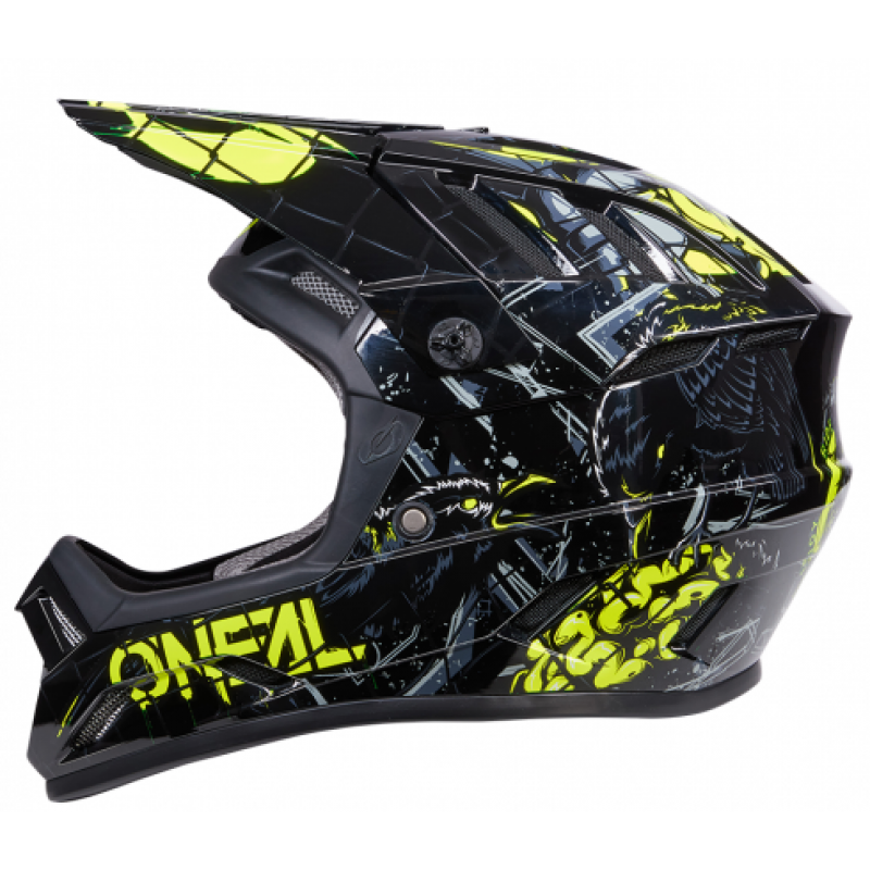 Вело Каска O'Neal Backflip Zombie Black/Neon Yellow