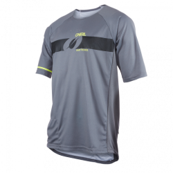 Вело Тениска O'Neal Pin It V.22 Gray/Neon Yellow