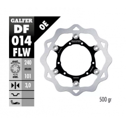 Плаващ заден спирачен диск Galfer WAVE FLOATING (C. STEEL) 240x3mm DF014FLW