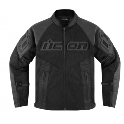 Мото яке ICON MESH AF LEATHER CE BLACK