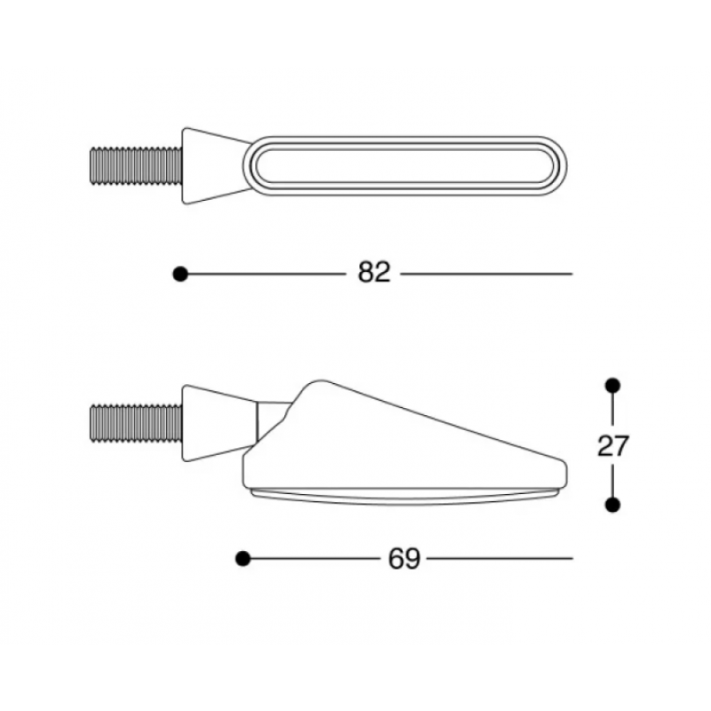 LED мото мигачи BARRACUDA SQB-LED BASIC