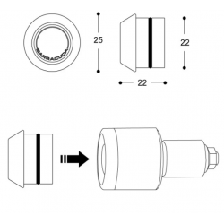 LED мото мигачи BARRACUDA B-LED KIT