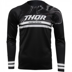 Вело джърси THOR ASSIST BANGER LONG SLEEVE BLACK