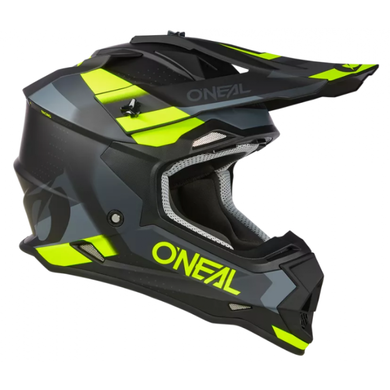 Мотокрос каска O'NEAL 2SERIES SPYDE V.23 BLACK/GRAY/NEON YELLOW