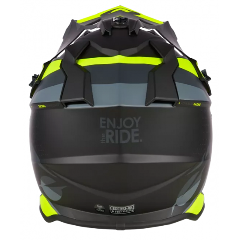 Мотокрос каска O'NEAL 2SERIES SPYDE V.23 BLACK/GRAY/NEON YELLOW