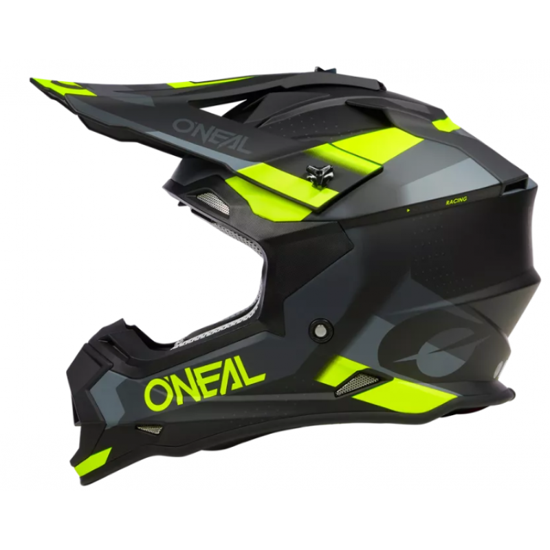 Мотокрос каска O'NEAL 2SERIES SPYDE V.23 BLACK/GRAY/NEON YELLOW