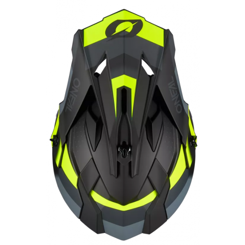 Мотокрос каска O'NEAL 2SERIES SPYDE V.23 BLACK/GRAY/NEON YELLOW