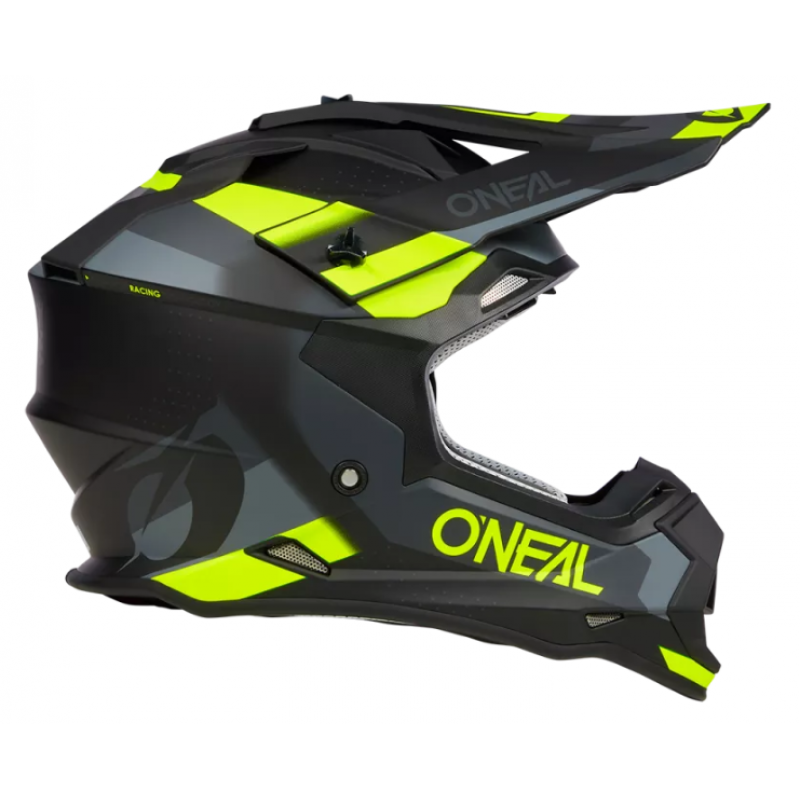 Мотокрос каска O'NEAL 2SERIES SPYDE V.23 BLACK/GRAY/NEON YELLOW