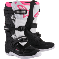 Дамски мотокрос ботуши ALPINESTARS Stella Tech 3 BLACK/WHITE/PINK