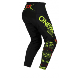 Мотокрос брич O'NEAL ELEMENT ATTACK V.23 BLACK/NEON YELLOW