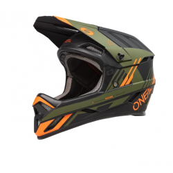 Вело каска O'NEAL BACKFLIP STRIKE V.23 BLACK/ORANGE/OLIVE