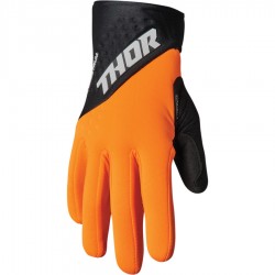 Зимни мотокрос ръкавици THOR SPECTRUM FLO ORANGE/BLACK COLD WEATHER