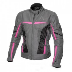 Дамско текстилно мото яке ADRENALINE LOVE RIDE 2.0 LADY BLACK/PINK/GREY