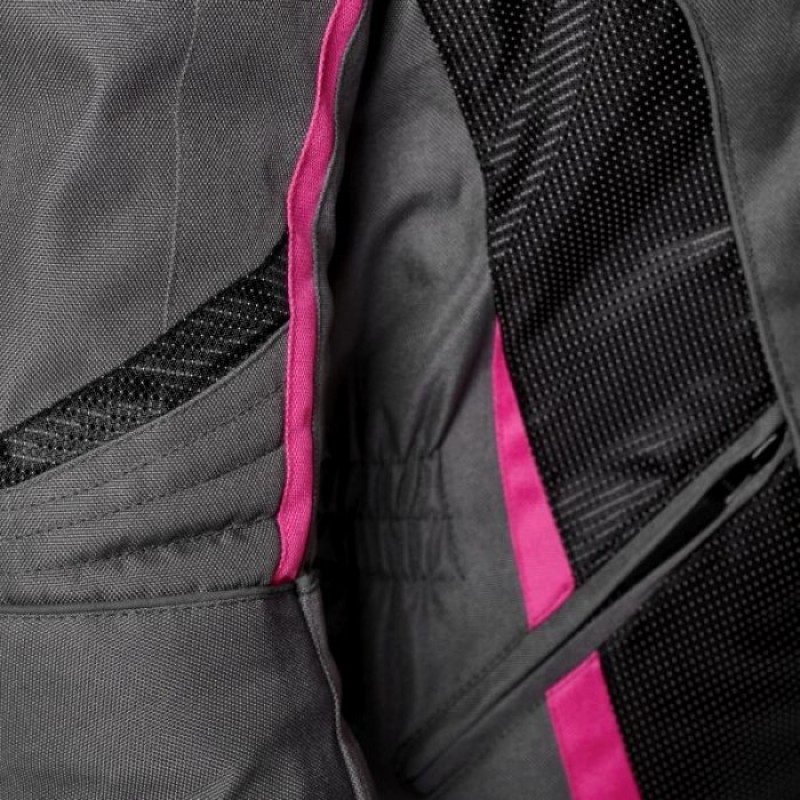 Дамско текстилно мото яке ADRENALINE LOVE RIDE 2.0 LADY BLACK/PINK/GREY