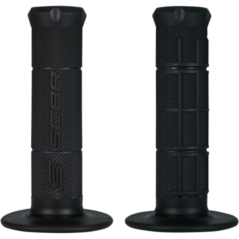 Мото ръкохватки  SCAR HALF WAFFLE BLACK