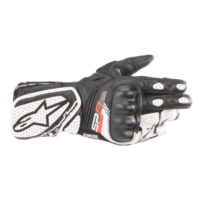 Дамски кожени мото ръкавици ALPINESTARS STELLA SP-8 V3 BLACK/WHITE